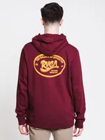 MENS LEAGUE PULLOVER HOODIE - TAWNY PORT CLEARANCE