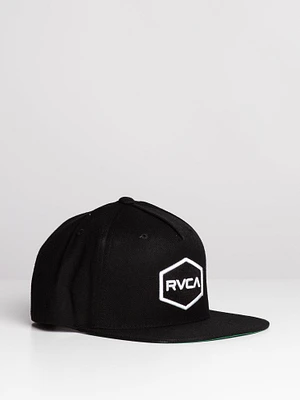 RVCA COMMONWEALTH SNAPBACK HAT - BLACK - CLEARANCE