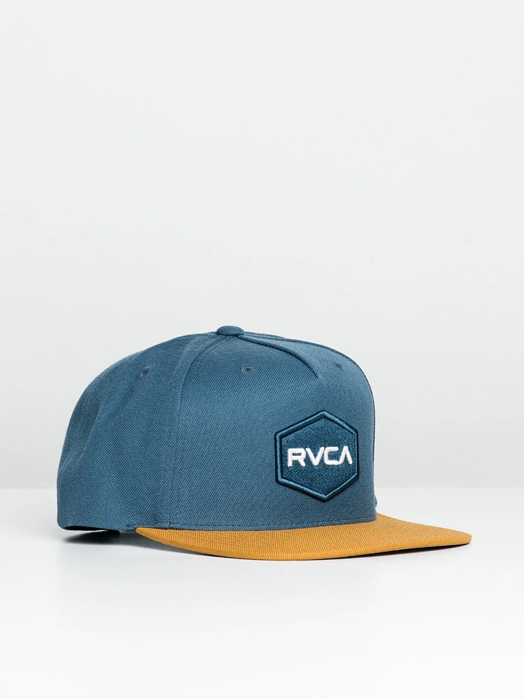 RVCA COMMONWEALTH SNAPBACK HAT - SLATE - CLEARANCE