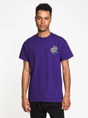 MENS DOT SPLATTER SHORT SLEEVE T-SHIRT - PURPLE CLEARANCE