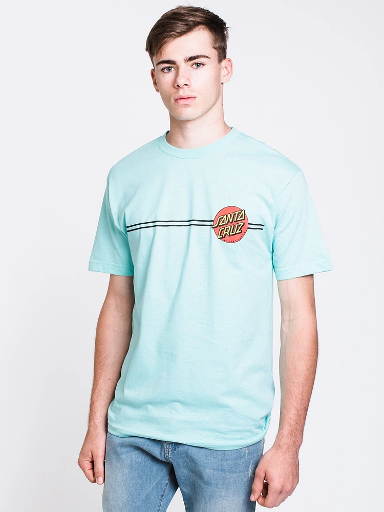 MENS CLASSIC DOT SHORT SLEEVE T-SHIRT- CELADON - CLEARANCE