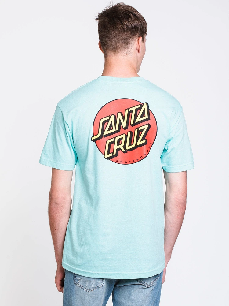 MENS CLASSIC DOT SHORT SLEEVE T-SHIRT- CELADON - CLEARANCE