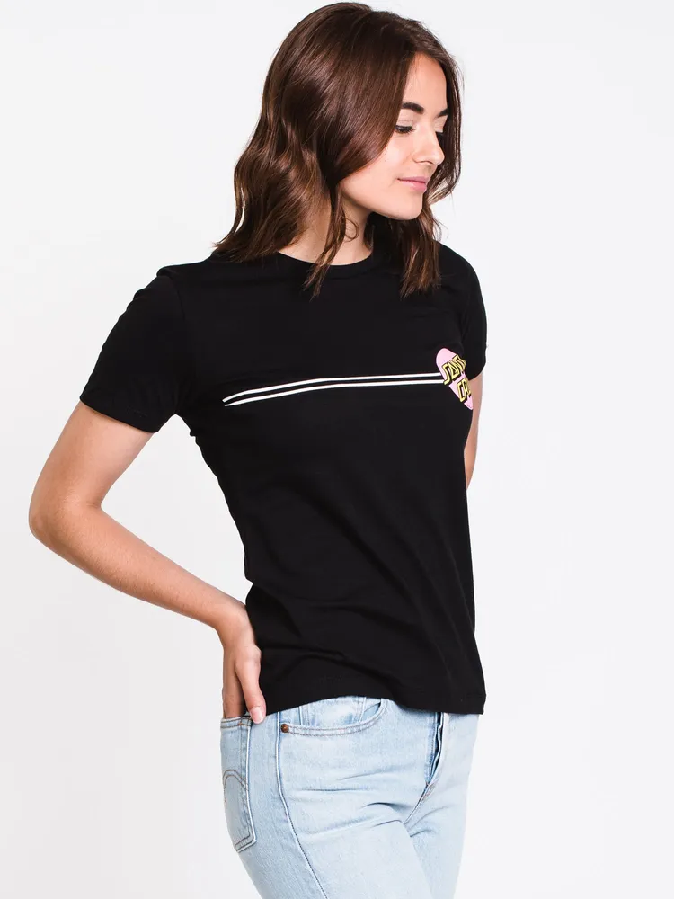 WOMENS OTHER DOT SHORT SLEEVE T-SHIRT - BLACK CLEARANCE