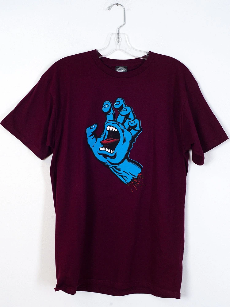 MENS SCREAMING HAND SHORT SLEEVE T-SHIRT- BUR - CLEARANCE