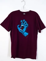 MENS SCREAMING HAND SHORT SLEEVE T-SHIRT- BUR - CLEARANCE