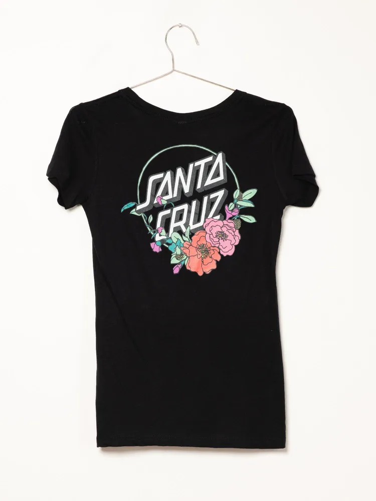 SANTA CRUZ FLORAL DOT SHORT SLEEVE T-SHIRT - CLEARANCE