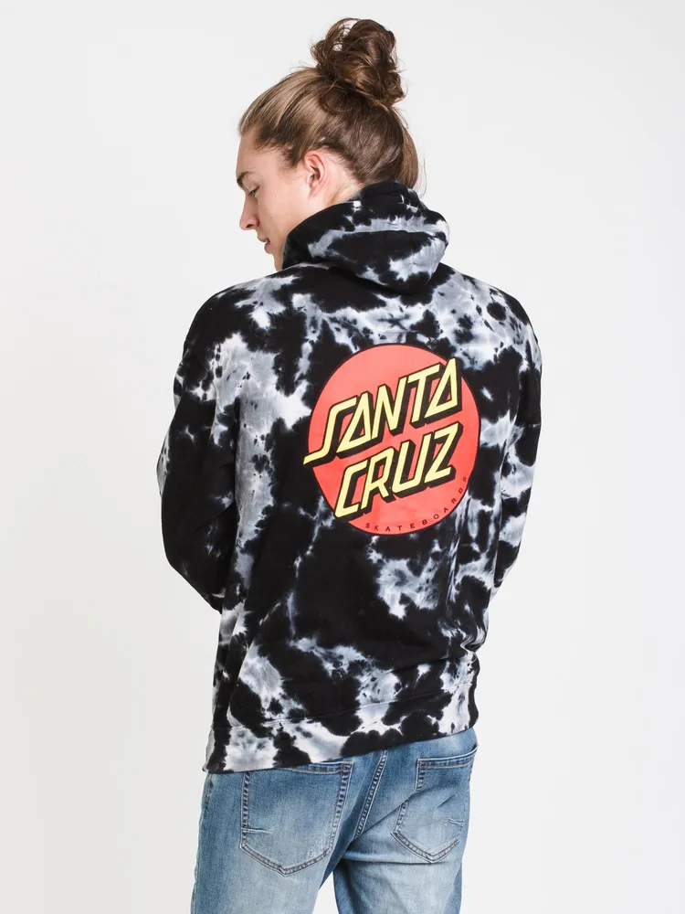 SANTA CRUZ CLASSIC DOT TIE DYE PULLOVER HOODIE - CLEARANCE