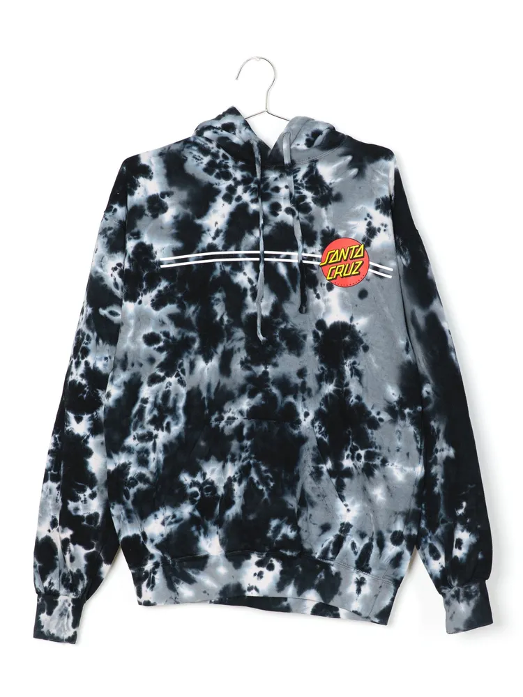 SANTA CRUZ CLASSIC DOT TIE DYE PULLOVER HOODIE - CLEARANCE