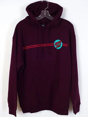 MENS OTHER DOT PULLOVER HOODIE - MAROON CLEARANCE