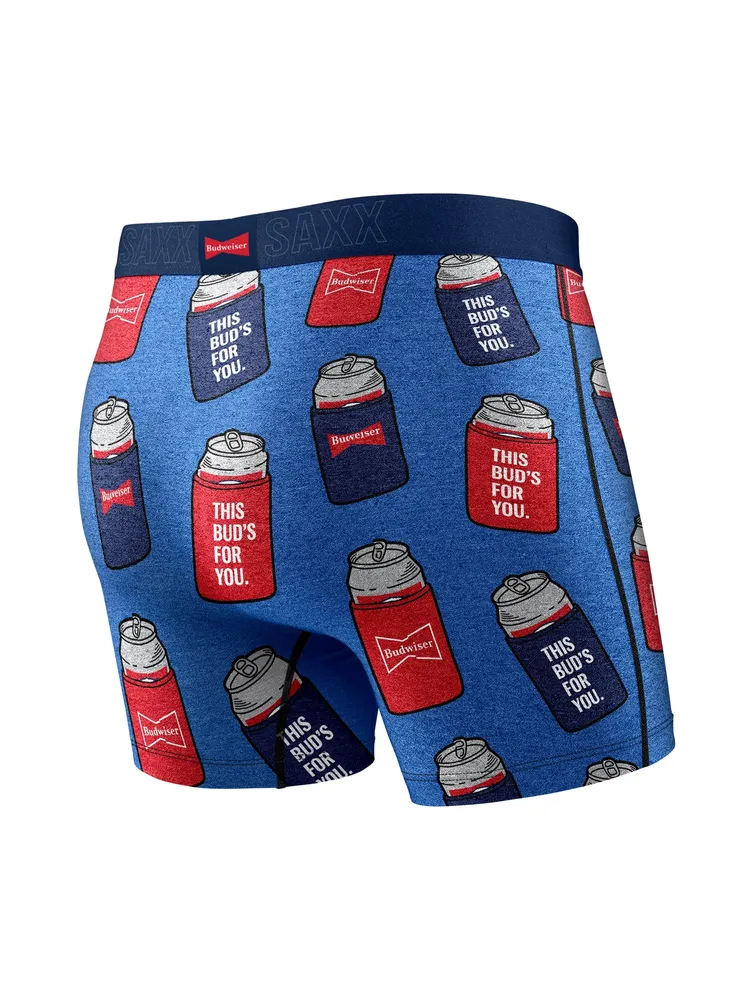 SAXX VIBE BOXER BRIEF BLUE BUD KOOZIES - CLEARANCE