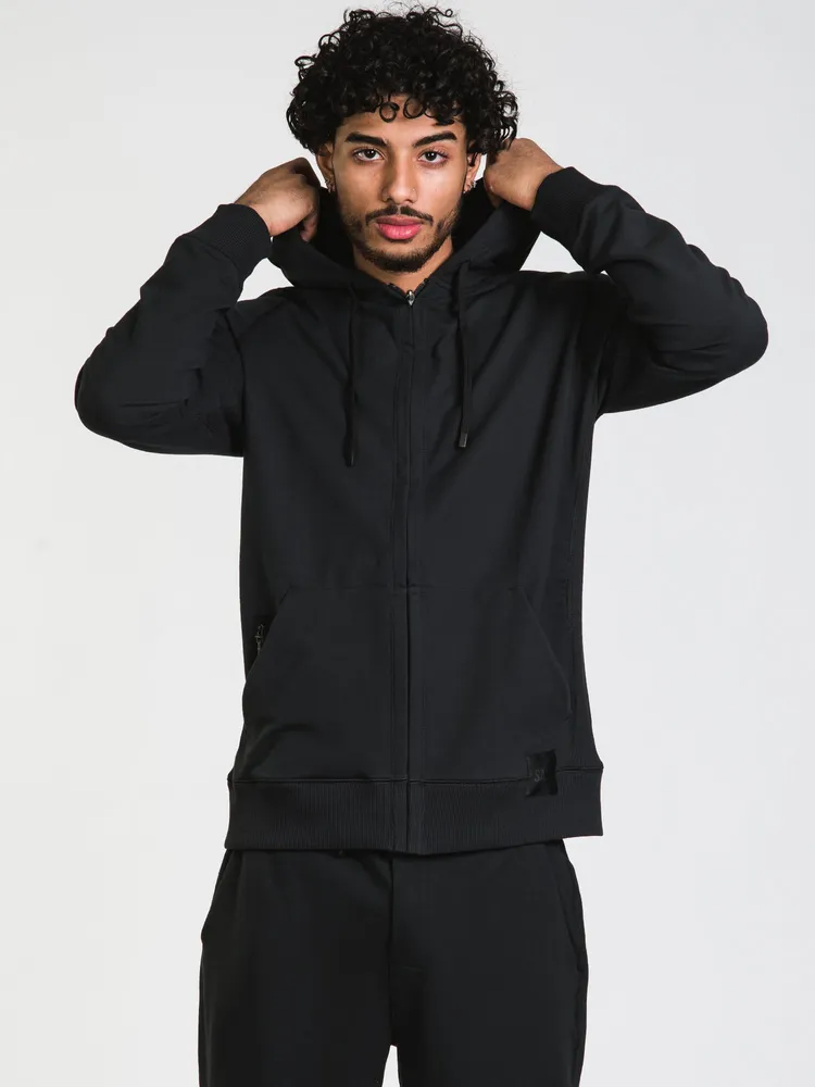 Boathouse SAXX DOWNTIME FULLZIP HOODIE- BLACK - CLEARANCE