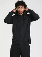 SAXX DOWNTIME FULLZIP HOODIE- BLACK - CLEARANCE