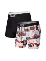 SAXX VOLT BOXER BRIEF 2 PACK - BAD SANTA CLEARANCE