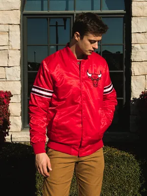 STARTER PICK & ROLL SATIN JACKET - CHICAGO BULLS