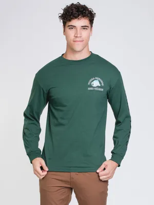 MENS CHOMPIN LONG SLEEVE T-SHIRT - SPRUCE CLEARANCE