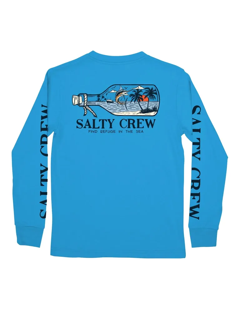 KIDS SALTY CREW YOUTH BOYS MESSAGE LONG SLEEVE TEE