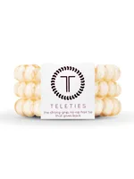 TELETIES HAIR TIE LARGE - ALMOND BEIGE - CLEARANCE