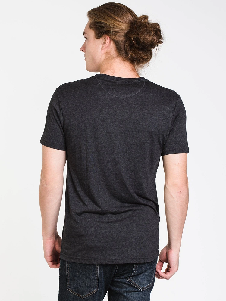 MENS RAISED GRADIENT TEN SHORT SLEEVET-SHIRT- BL - CLEARANCE