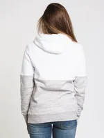 TENTREE BLOCKED BANSHEE CORK PATCH HOODIE-G/W - CLEARANCE