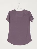 WOMENS FEATHERWAVE RGLN TEE - VIOLET CLEARANCE