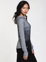 WOMENS DESTINATION PULLOVER HOODIE - GREY CLEARANCE