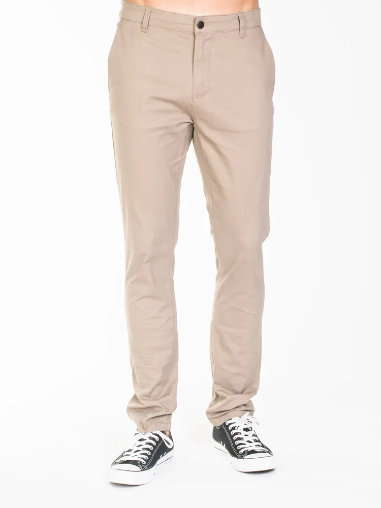 Boathouse MENS SLIM CHINO - KHAKI CLEARANCE