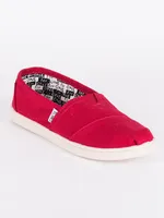 KIDS CLASSICS RED CANVAS - CLEARANCE