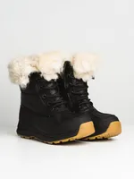 WOMENS ADIRONDACK III FLUFF - BLACK CLEARANCE