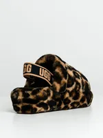 WOMENS UGG FLUFF YEAH SLIDE PANTHER PRNT - CLEARANCE