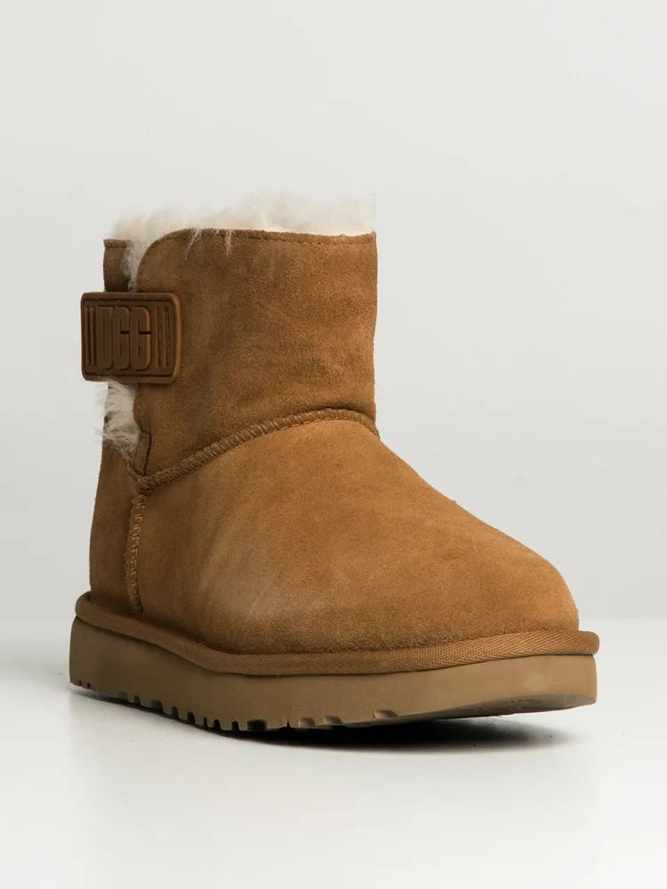 WOMENS UGG MINI BAILEY LOGO STRAP BOOT