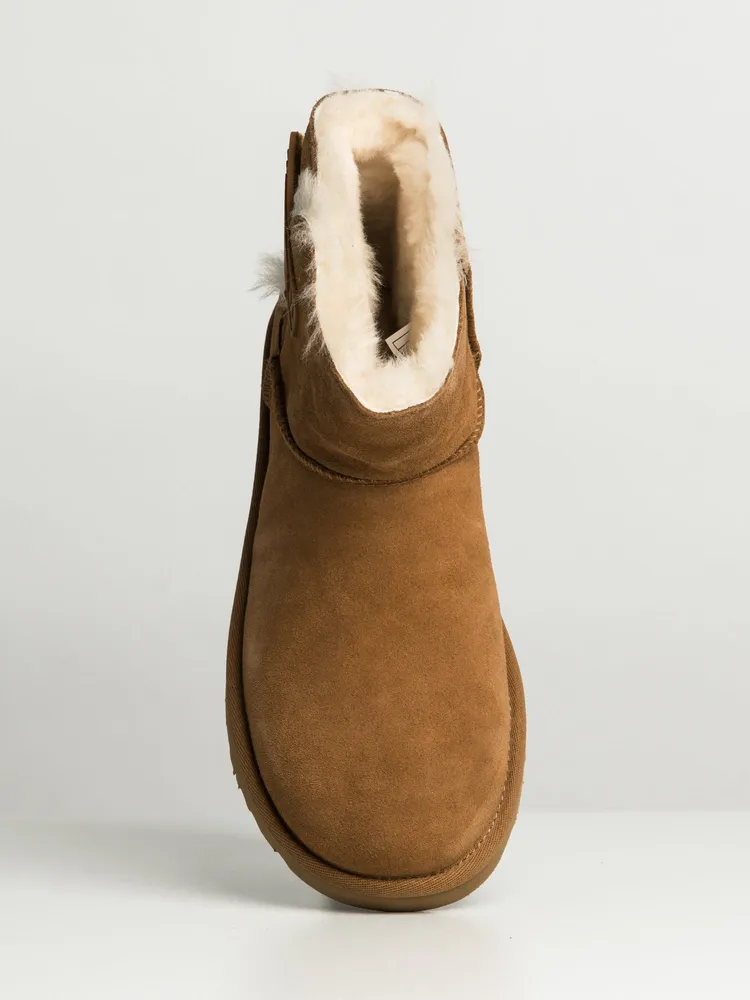 WOMENS UGG MINI BAILEY LOGO STRAP BOOT