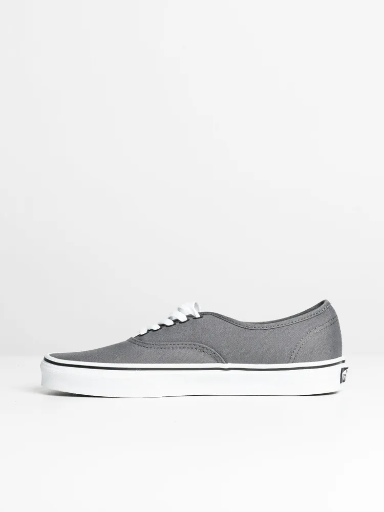 MENS VANS AUTHENTIC PEWTER/WHITE SNEAKER - CLEARANCE