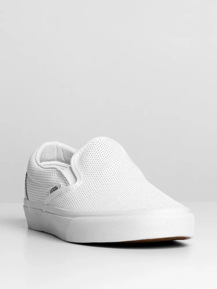 WOMENS VANS PERF LEATHER SLIP-ON - CLEARANCE