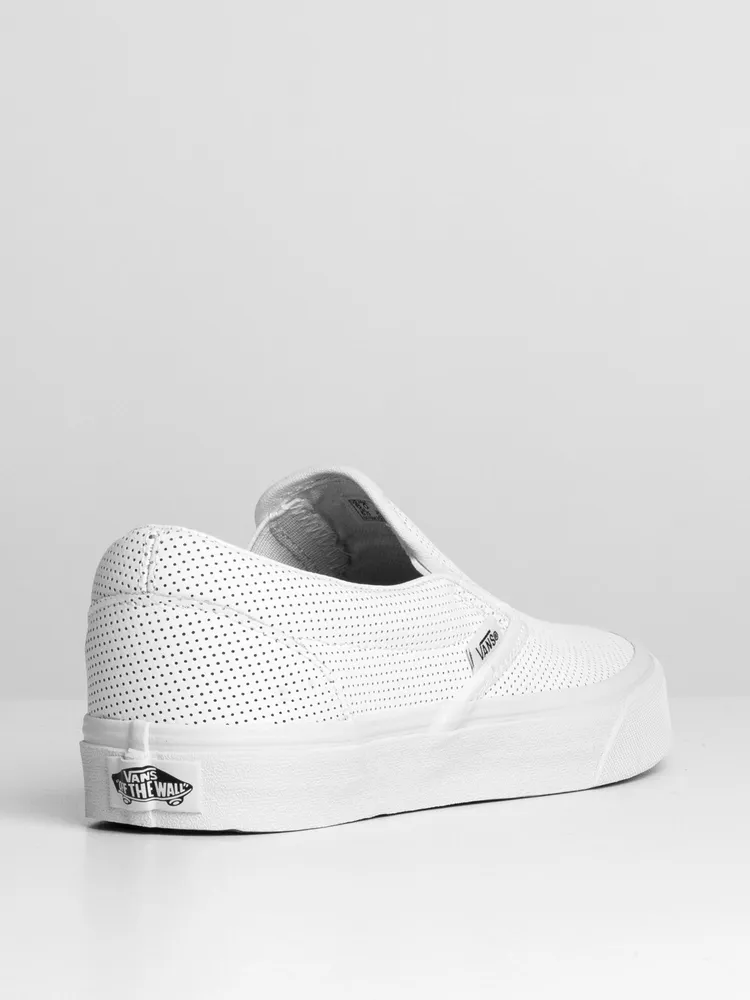 WOMENS VANS PERF LEATHER SLIP-ON - CLEARANCE