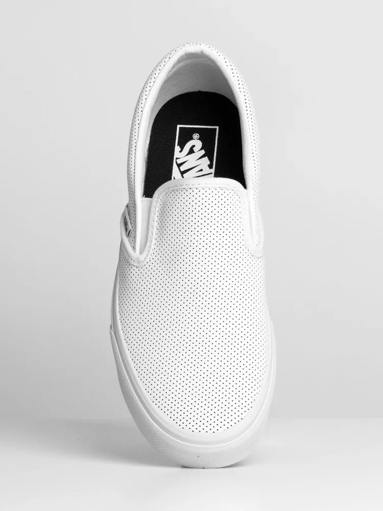 WOMENS VANS PERF LEATHER SLIP-ON - CLEARANCE