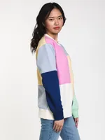 WOMENS PATCHY CREW - MULTI CLEARANCE