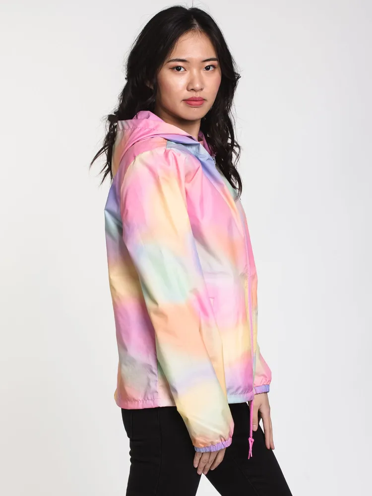 WOMENS REV OUT COACHED JACKET - TIE DYE CLEARANCE