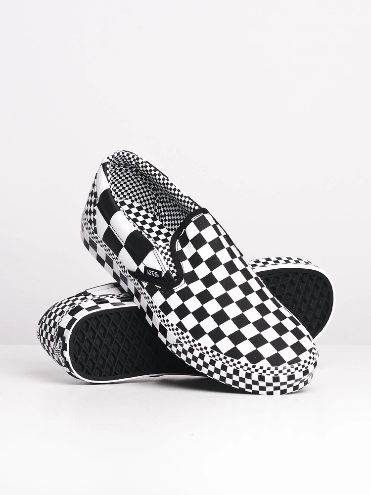 MENS CLASSIC SLIP-ON - ALL OVER PRINT CHECKER CLEARANCE