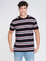 MENS EMORY SHORT SLEEVE T-SHIRT - BLACK/CANTON CLEARANCE