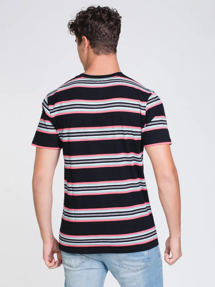 MENS EMORY SHORT SLEEVE T-SHIRT - BLACK/CANTON CLEARANCE