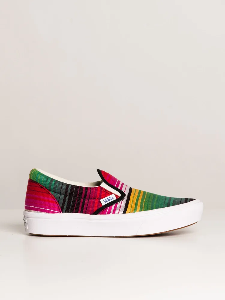 WOMENS VANS COMFYCUSH SLIP ON BLANKET STRIPE SNEAKER