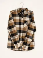 MENS CADEN LONG SLEEVE PLAID - PRIMER WHITE CLEARANCE