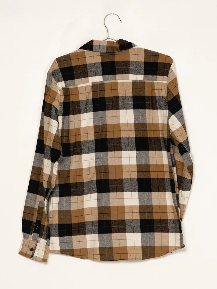 MENS CADEN LONG SLEEVE PLAID - PRIMER WHITE CLEARANCE