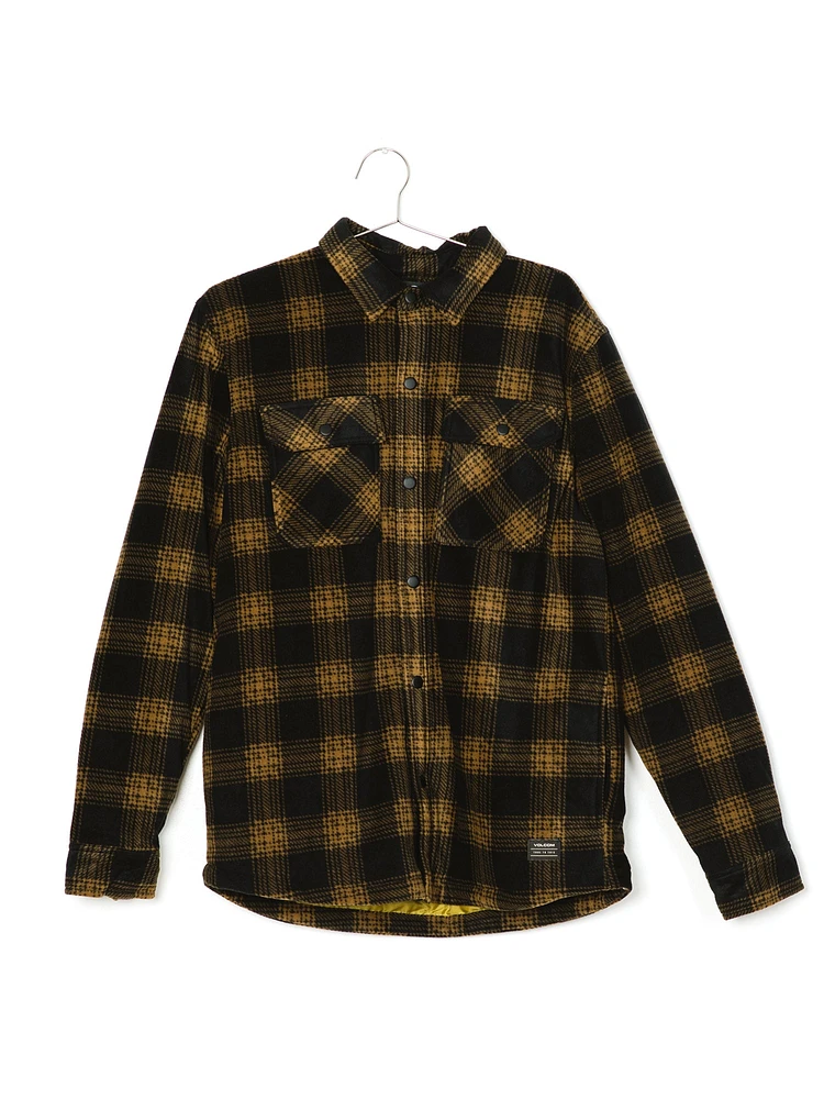 MENS BOWER POLAR FLEECE - PLAID CLEARANCE