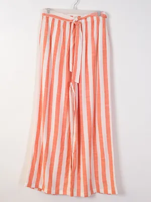 WOMENS COCO BEACH PANT - GUAVA STRIPE CLEARANCE