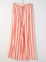 WOMENS COCO BEACH PANT - GUAVA STRIPE CLEARANCE