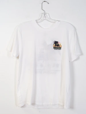 WOMENS DAYZE DAYZ S/S BF TEE - WHT CLEARANCE