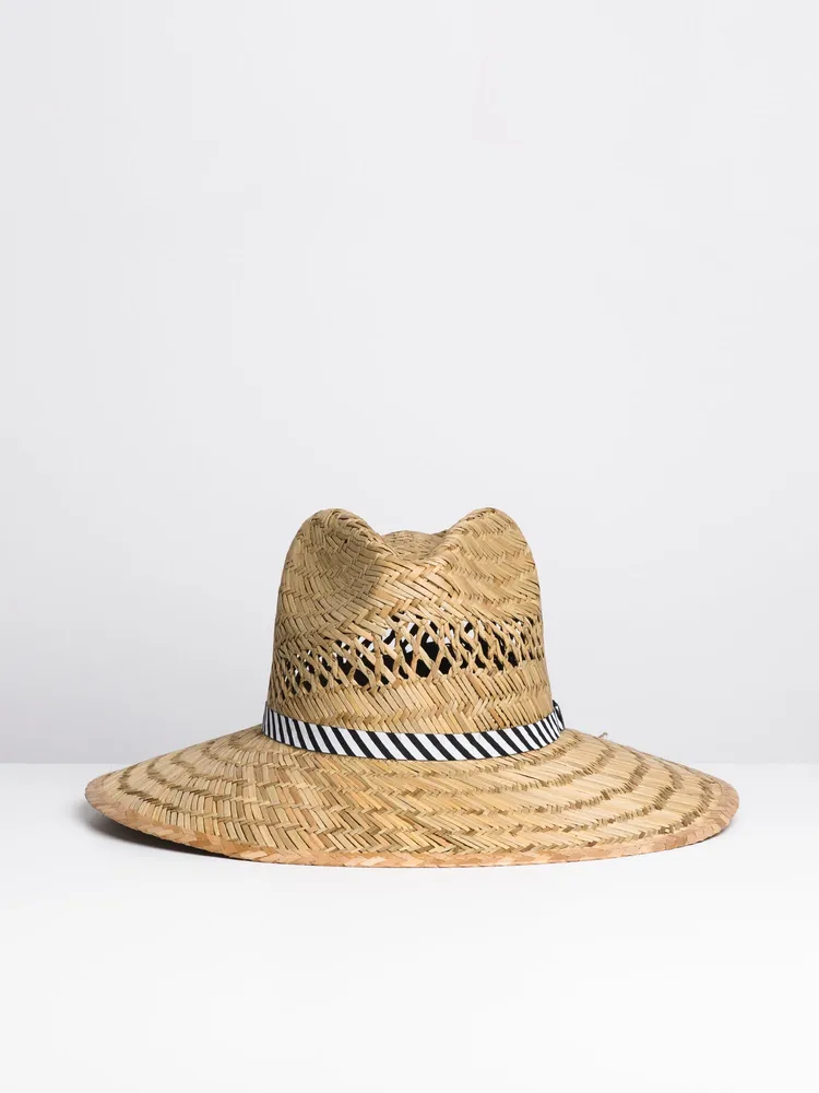 CHAPEAU DE PAILLE THROW SHAW - NATUREL - LIQUIDATION