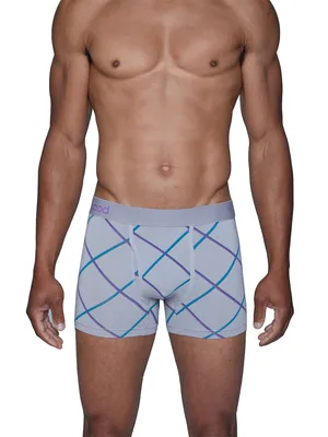 WOOD UNDERWEAR BOXER BRIEF WITH FLY - GREY CLEARANCE