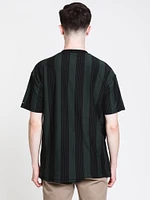 MENS LONGLINE S/S T - FOREST/BLACK CLEARANCE